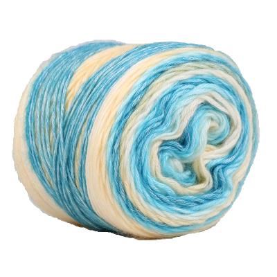 China Zhonghuai Anti-Static Space Dyed Acrylic Cotton Blend Hand Knitting Air Yarn Z18-157 for sale