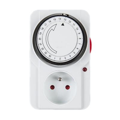 China France Multifunctional 24 Hours Socket Timer Programmable Manual Mechanical Switches Sockets For Home Appliance 230V/16A for sale