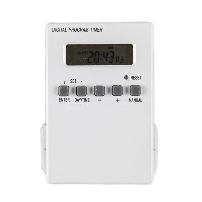 China Multifunctional ETU-38A USA America 7 Days Weekly Digital Timer Socket Outlet Programmable Auto Switches For Home Appliance 125V/15A for sale