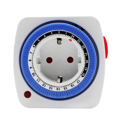 China Germany Multifunctional TG-28A 24 Hours Socket Timer Programmable Manual Mechanical Switches Sockets for Home Appliance 230V/16A for sale