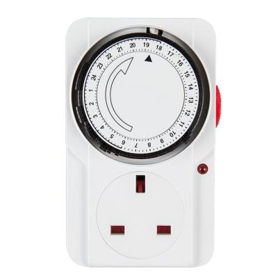 China TE-22A UK Residential/Multi-Purpose UK Timer 24 Hours Outlet Programmable Manual Mechanical Switches Sockets For Home Appliance England 240V/13A for sale