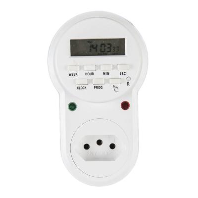 China Brazil Multifunctional ETB-63A 7 Days Weekly Digital Timer Socket Outlets Programmable Automatic Switches For Home Appliance 220V/10A for sale