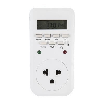 China ETT-65A Multifunctional Thailand 7 Days Weekly Digital Timer Socket Outlet Programmable Automatic Switches for Home Appliance 220-240V/15A for sale