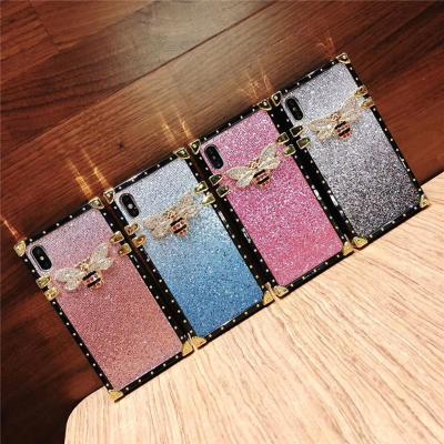 China Custom Luxury Dreamy Square Dragons Sky Phone Case TPU Starry Cell Phone Cover Shockproof Women For 13 14 Pro Max for sale