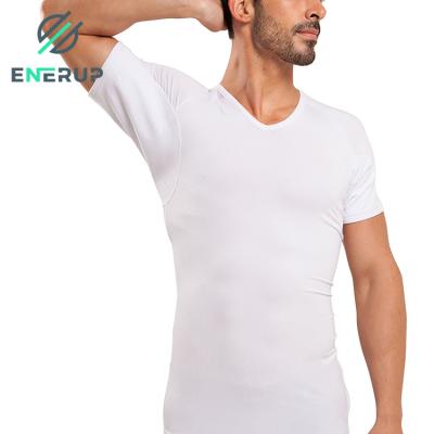 China Enerup ODM/OEM Lenzing Modal Gym Clothing Anti-Shrink White Men's Knitwear Breathable Sweatproof T-shirts for sale