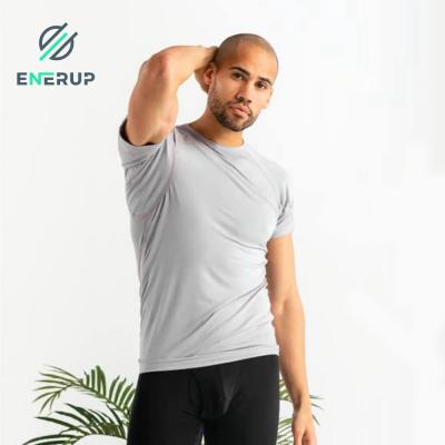 China Enerup Anti-pilling Anti-pilling White Bamboo Squishy Men's Sweatproof Knitwear T-shirts ODM/OEM Bamboo Squishy Gym Clothing for sale