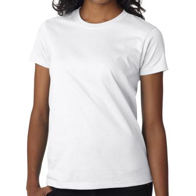 China Wholesale Loose Cotton Anti-Pilling White Women's Simple V-Neck T-Shirt for sale