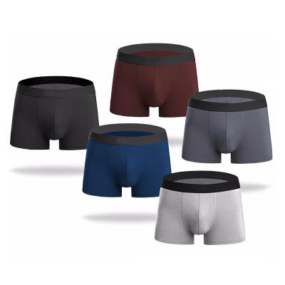 China Wholesale Custom Antibacterial Elastic Bamboo Men's Boxer Shorts Brief Underwear for sale