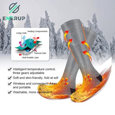 China Wholesale Sports QUICK DRY Enerup Electric Heating Cotton Long Socks Mens Winter Socks Unisex for sale