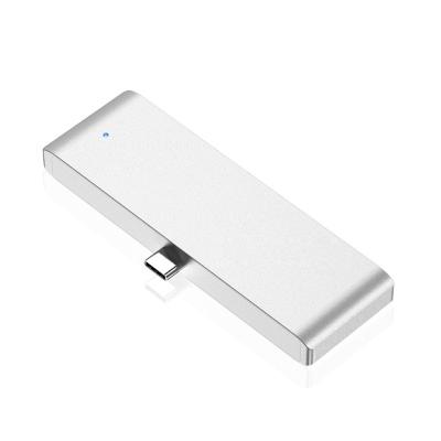 China Aluminum Multifunctional Audio Adapter Cable USB Ports HD MI USB3.0 Type-C HUB for sale