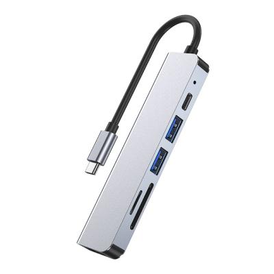 China Computer Multi-ports Type-C PD HD-MI USB 2.0 3.0 USB HUB Adapter Converter For Mac Book for sale