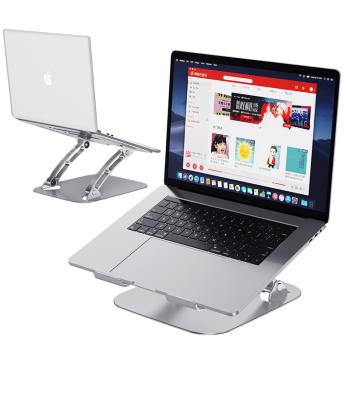 China Modern Ergonomic Aluminum Notebook Stand Desk Laptop Stand Foldable Laptop Table Stand Stand for sale