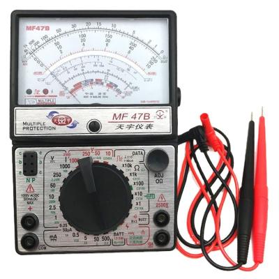 China MF47B Multimeter Multimeter Digital Screen AC DC Voltage Battery Resistance Detector Multifunction Current Multimeter MF47B for sale