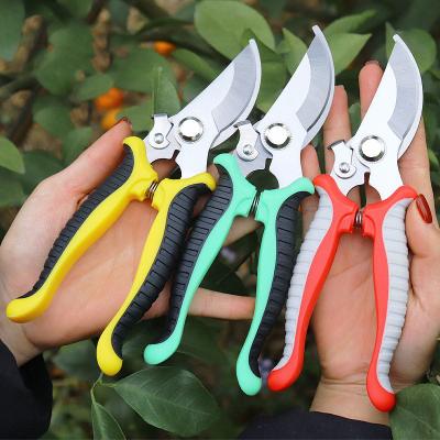 China Wholesale Horticultural Scissors Multifunctional Carbon Steel Stain Maker Fruit Branch Scissors Gardening Scissor Non-slip Works for sale