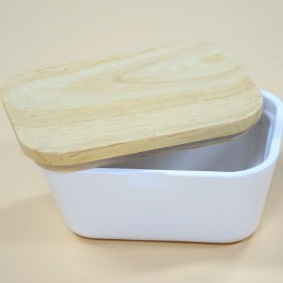 China Multi Purpose Melamine Butter Can Melamine Sustainable Easy To Clean Wholesale Butter Box Stain Butter Box for sale