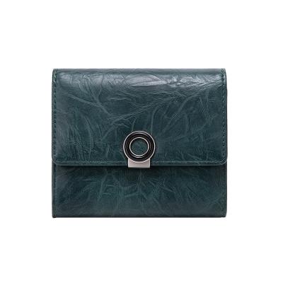 China New Waterproof Ladies Long Wallet High Quality Fashion Card Holder Ladies Purse Card Wallet With Buckle for sale