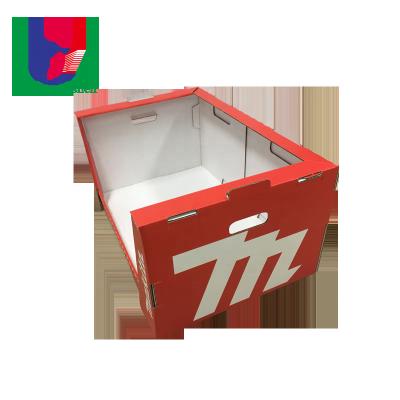 China Recyclable Material Customizable CMYK Printed Stackable Cardboard Presentation Box Display Stack for sale