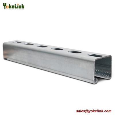 China Heavy Duty Slotted Channel 41 x 41mm x 3m Strut Plain/Slotted Channels for sale