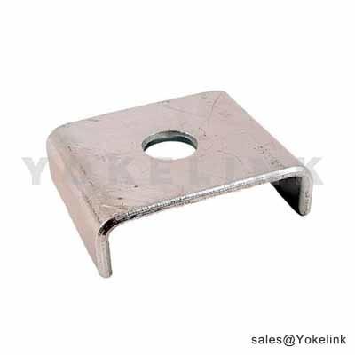 China Heavy Duty Electrogalvanized Carbon Steel Bearing Plate Channel Washers For Strut Channels Support Sytem for sale