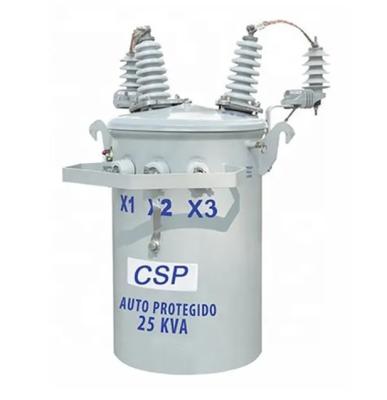 China Oil Filled CSP Single Phase Pole Mounted Transformer For Industrial Electricity for sale