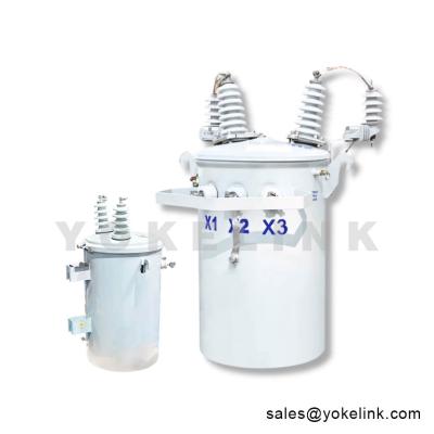 China 25kVA 37.5kVA Single Phase Oil-Immersed Power Transformer For Industrial Electricity for sale