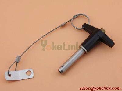 China Hot sell Stainless steel T handle quick release pin with lanyard for sale