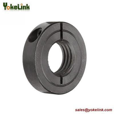 China Single split shaft collar 2 inch one piece Clamp Shaft Collars with Black Oxide finish for sale