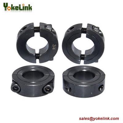 China Double split shaft collar 2 1/4 inch two piece Clamp Shaft Collars with Black Oxide finish for sale