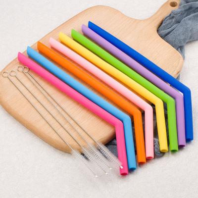 China Amazon Viable Success Silicone Straw Eco-Friendly Collapsible Pipette Removable Reuse Silicone Straw for sale