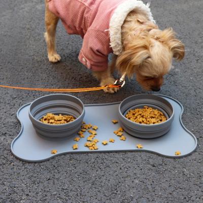 China Viable Collapsible Silicone Pet Bowl No Spill Pet Bowl Silicone Bowl Dog for sale