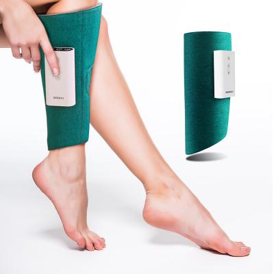 China Portable Cordless Lightweight Leg Calf Massager Lightweight Promote Blood Circulation Automatic Calves Massage Green Air Leg Massager for sale