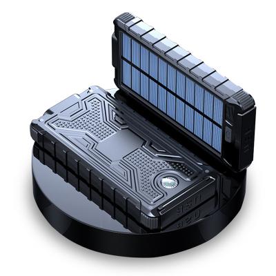 China Portable Waterproof Solar Panel Charging 10000mah USB Small Solar Panel Charger Power Bank Shockproof With Compass for sale