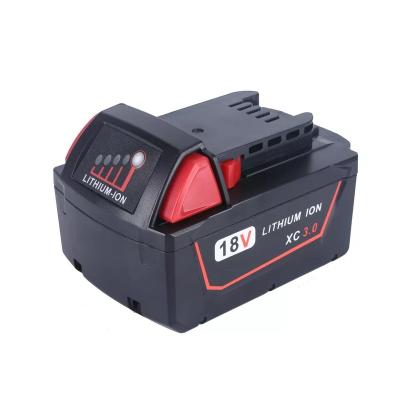 China Rechargeable Power Tool Replacement for Milwaukee M18 18V 3.0Ah Lithium Ion Battery 48-11-1850 48-11-1852 48-11-1840 for sale