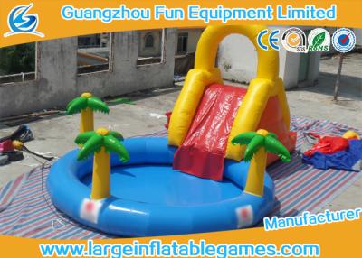 Chine Glissière gonflable résistante au feu de haute résistance de glissière gonflable commerciale d'enfant en bas âge de forêt avec la piscine à vendre