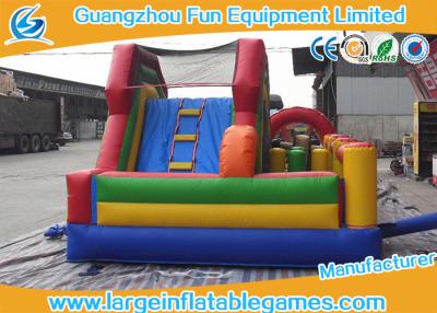 China Kid Climb Blow Up Bounce House Slide N Slip Durable Digital / Silk Printing for sale