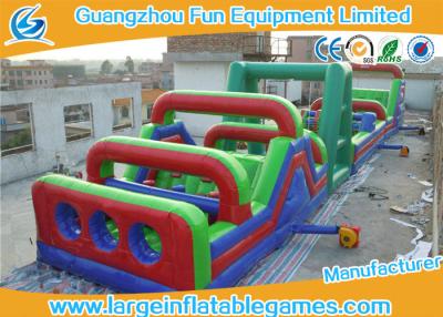 China Commercial Separating Extreme Running Obstacle Course Inflatable With Giant Rush For Park for sale