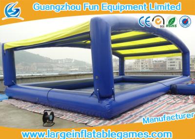 China Plato PVC Inflatable Water Pool With Removable Inflatable Tent , CE Certification 10*6m for sale