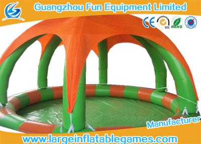 China Round Inflatable Water Walking Ball Pool With Detachable Air Tent For Zorb Ball for sale