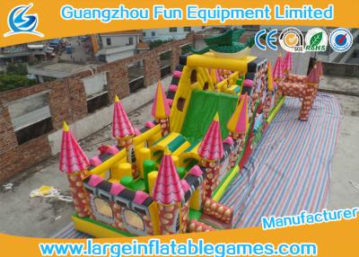 China Extreme Large Inflatable Games , Dinosaur Inflatable Fun Land With Full Digital Printing for sale