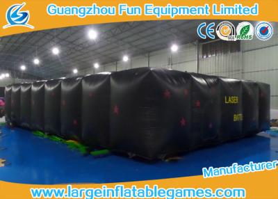 China Black Air Hot Welded Inflatable Maze Bounce House For Adults / Kids for sale