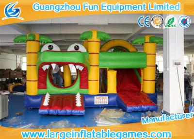 China Castillo animoso del cocodrilo inflable grande divertido comercial de los juegos en venta