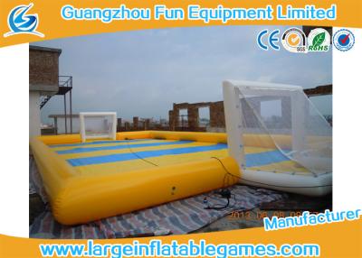 China Waterproof 0.9mm PVC Inflatable Sports Field , Inflatable Football Pitch for sale