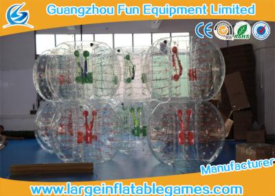 China Clear Soccer Bubble Inflatable Hamster Ball 1.2m / 1.5m Dia For Rental for sale