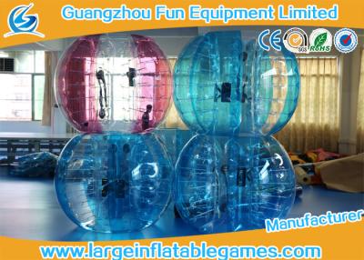 China Blue / Green / Pink Human Sized Bubble Ball Inflatable Hamster / Fuzzy Football for sale