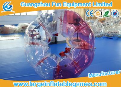 China Red / Blue Body Bubble Soccer , TPU Human Bubble Football Ball For Adult for sale