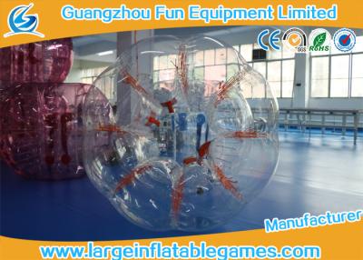 China Clear 1.5M Conventional Human Bumper Bubble Ball High Temperature Welding for sale