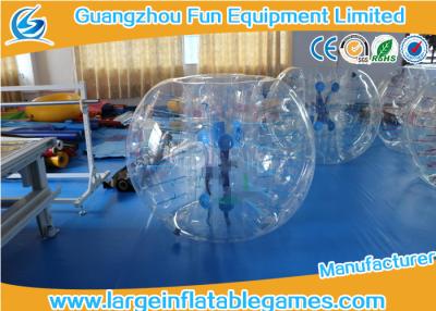 China Inflatable Transparent Human Knocker Soccer Body Bumper 1.2m / 1.5m / 1.8m for sale