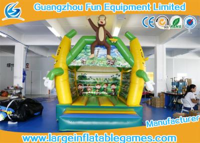 China 4 * 3 M PVC Tarpaulin Inflatable Air Bouncer Monkey Jumping Area House for sale