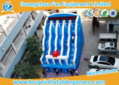 China 0.55mm PVC Tarpaulin Commercial Inflatable Slide , Large Inflatable Water Slide for sale