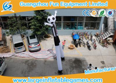 China Black and white football Advertising Skydancer Inflatable Air Dancer With Bottom Blower for sale